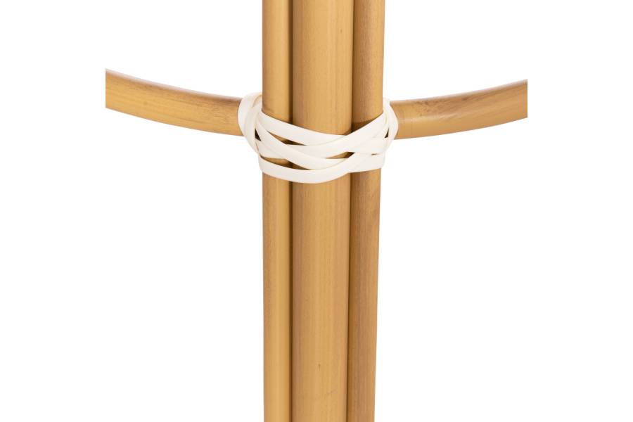 ΣΚΑΜΠΟ ΑΛΟΥΜΙΝΙΟΥ ΜΕΣ.ΥΨΟΥΣ CHINO HM6286.04 BAMBOO LOOK ΦΥΣΙΚΟ & TEXTILENE 43x43x65Υεκ