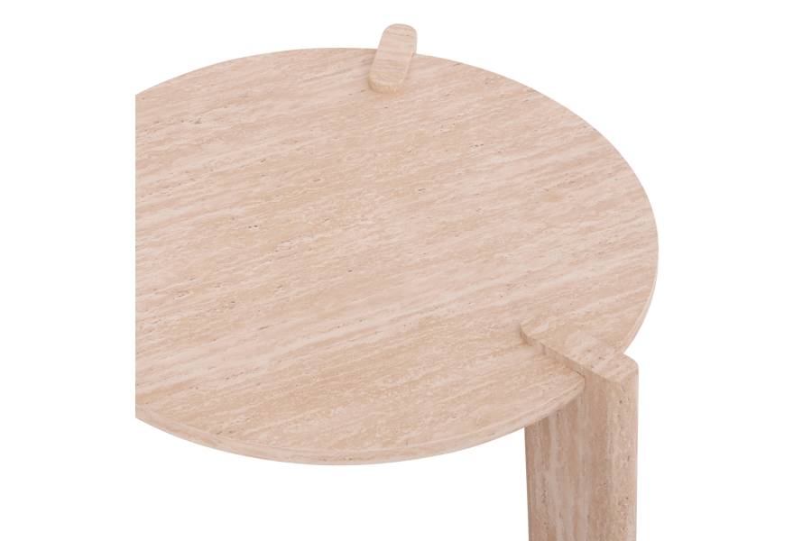 ΣΕΤ 2ΤΜΧ ΤΡΑΠΕΖΙΑ ΣΑΛΟΝΙΟΥ EQUIL HM9943.01 MDF ΜΕ ΜΕΛΑΜΙΝΗ-ΦΥΣΙΚΟ 66x66εκ + 87x87εκ