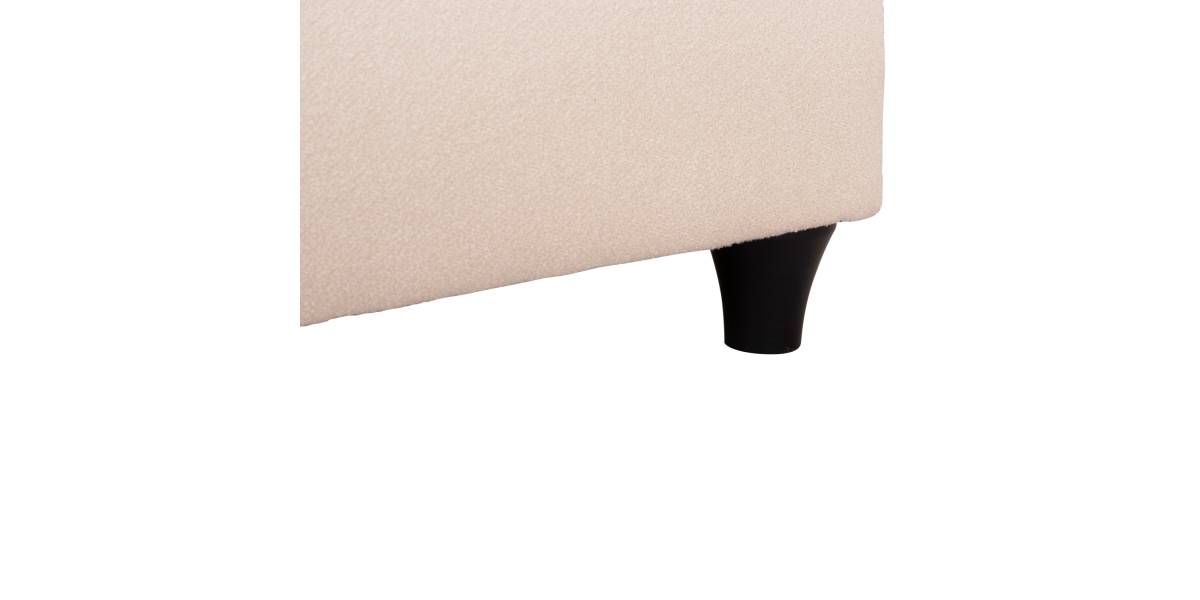 ΚΡEΒΑΤΙ ΔΙΠΛΟ LUTHER HM717 ΜΠΕΖ ΥΦΑΣΜΑ ΓΙΑ ΣΤΡΩΜΑ 160x200εκ.