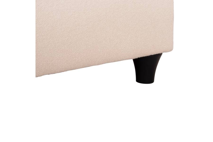 ΚΡEΒΑΤΙ ΔΙΠΛΟ LUTHER HM717 ΜΠΕΖ ΥΦΑΣΜΑ ΓΙΑ ΣΤΡΩΜΑ 160x200εκ.