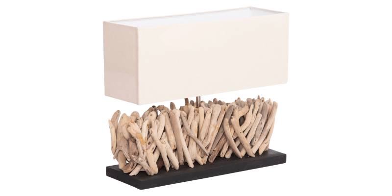 ΕΠΙΤΡΑΠΕΖΙΟ ΟΡΘΟΓΩΝΙΟ ΦΩΤΙΣΤΙΚΟ TWIGGY HM4434 DRIFTWOOD & ΛΕΥΚΟ ΚΑΠΕΛΟ 56x16.5x43Υεκ.