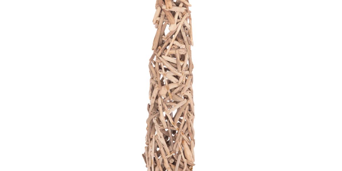 ΔΙΑΚΟΣΜΗΤΙΚΟ ΦΩΤΙΣΤΙΚΟ ΔΑΠΕΔΟΥ ALTAR HM4429 DRIFTWOOD--ΛΕΥΚΟ PVC Φ45x153Υεκ.