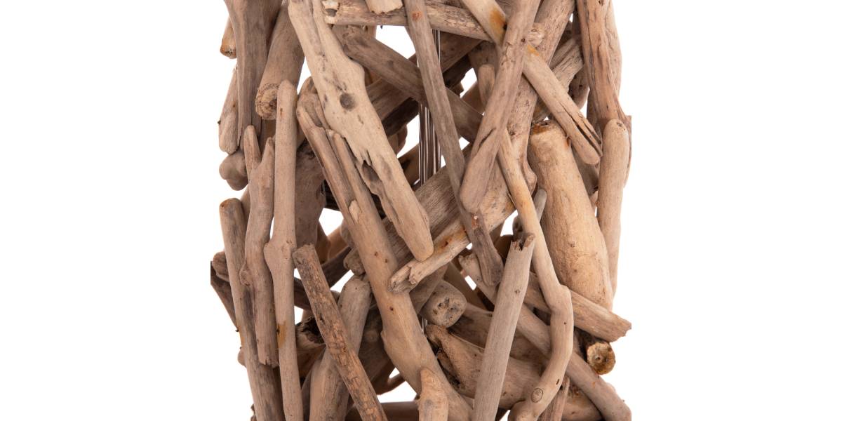 ΔΙΑΚΟΣΜΗΤΙΚΟ ΦΩΤΙΣΤΙΚΟ ΔΑΠΕΔΟΥ ALTAR HM4429 DRIFTWOOD--ΛΕΥΚΟ PVC Φ45x153Υεκ.