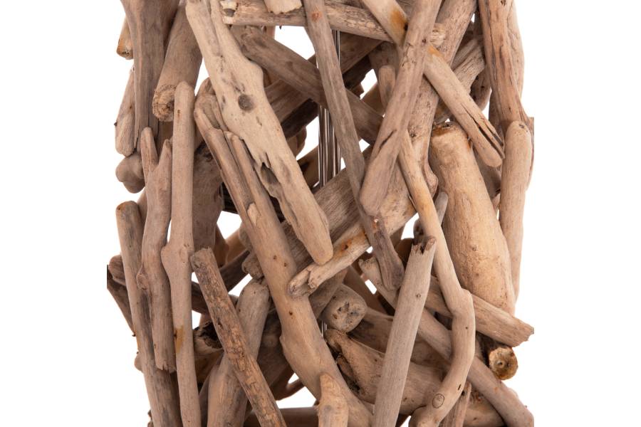 ΔΙΑΚΟΣΜΗΤΙΚΟ ΦΩΤΙΣΤΙΚΟ ΔΑΠΕΔΟΥ ALTAR HM4429 DRIFTWOOD--ΛΕΥΚΟ PVC Φ45x153Υεκ.