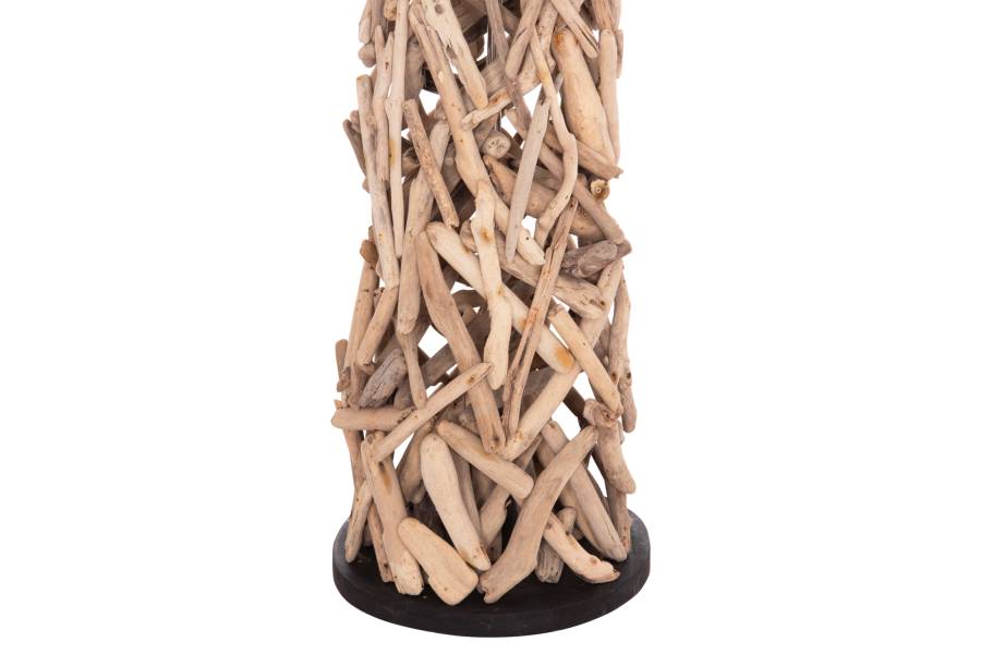 ΔΙΑΚΟΣΜΗΤΙΚΟ ΦΩΤΙΣΤΙΚΟ ΔΑΠΕΔΟΥ ALTAR HM4429 DRIFTWOOD--ΛΕΥΚΟ PVC Φ45x153Υεκ.