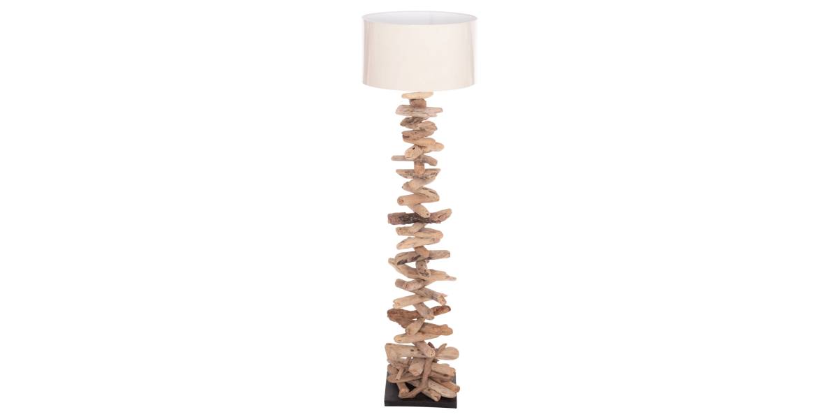ΔΙΑΚΟΣΜΗΤΙΚΟ ΦΩΤΙΣΤΙΚΟ ΔΑΠΕΔΟΥ ALTAR HM4430 DRIFTWOOD--ΛΕΥΚΟ PVC Φ45x155Υεκ.