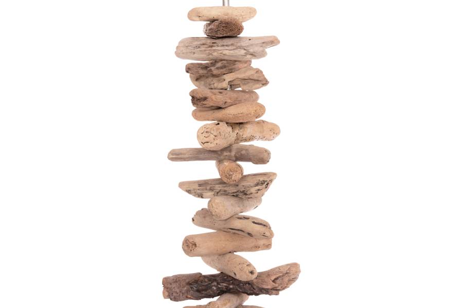 ΔΙΑΚΟΣΜΗΤΙΚΟ ΦΩΤΙΣΤΙΚΟ ΔΑΠΕΔΟΥ ALTAR HM4430 DRIFTWOOD--ΛΕΥΚΟ PVC Φ45x155Υεκ.