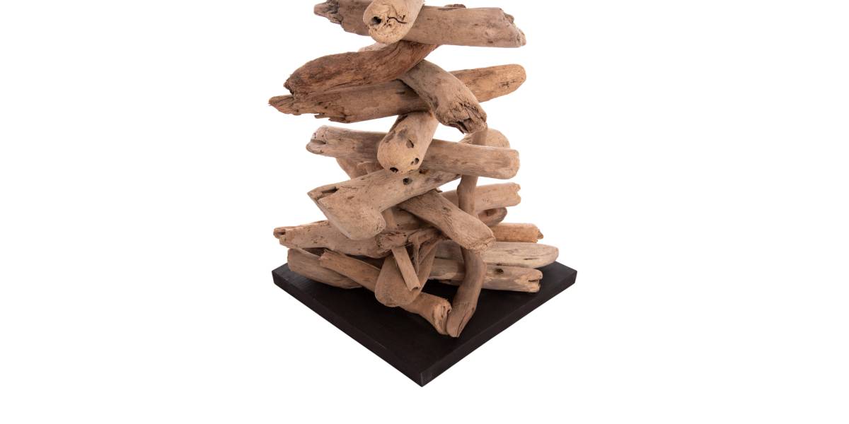ΔΙΑΚΟΣΜΗΤΙΚΟ ΦΩΤΙΣΤΙΚΟ ΔΑΠΕΔΟΥ ALTAR HM4430 DRIFTWOOD--ΛΕΥΚΟ PVC Φ45x155Υεκ.