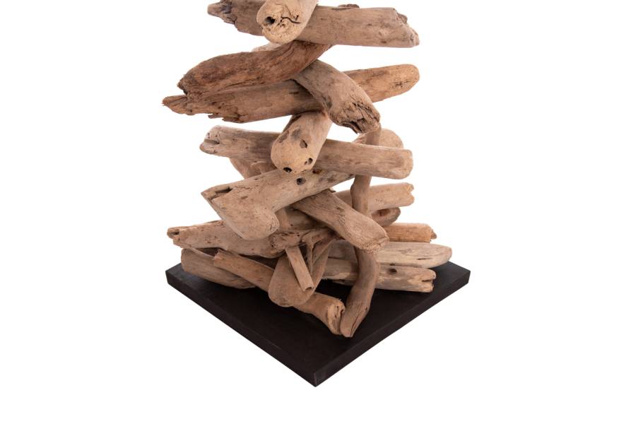 ΔΙΑΚΟΣΜΗΤΙΚΟ ΦΩΤΙΣΤΙΚΟ ΔΑΠΕΔΟΥ ALTAR HM4430 DRIFTWOOD--ΛΕΥΚΟ PVC Φ45x155Υεκ.
