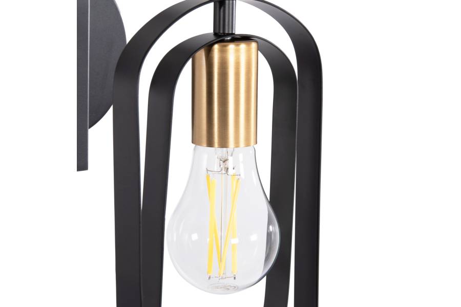 ΑΠΛΙΚΑ ΤΟΙΧΟΥ BIUT HM7443.11 ΜΕΤΑΛΛΟ ΣΕ ΜΑΥΡΟ--ΧΡΥΣΟ ΝΤΟΥΙ 16x19x38Υεκ.