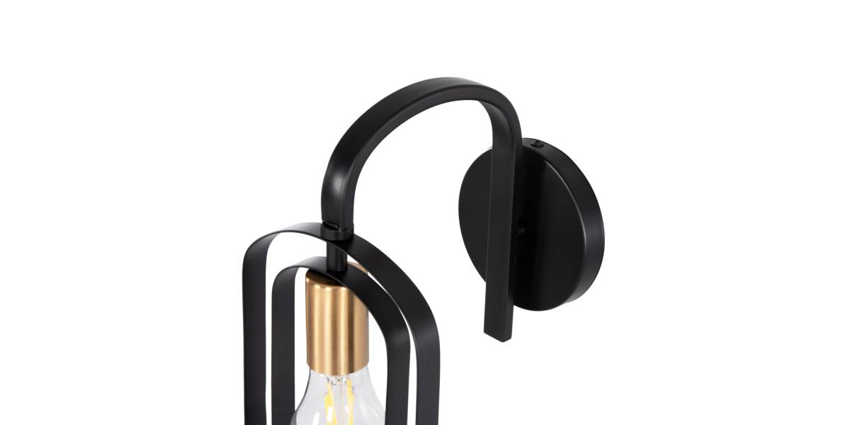 ΑΠΛΙΚΑ ΤΟΙΧΟΥ BIUT HM7443.11 ΜΕΤΑΛΛΟ ΣΕ ΜΑΥΡΟ--ΧΡΥΣΟ ΝΤΟΥΙ 16x19x38Υεκ.