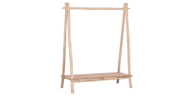 ΕΠΙΠΛΟ ΕΙΣΟΔΟΥ PERL HM9911 ΚΛΑΔΙΑ ΞΥΛΟΥ TEAK-ΦΥΣΙΚΟ 130,5x53x130Υεκ.