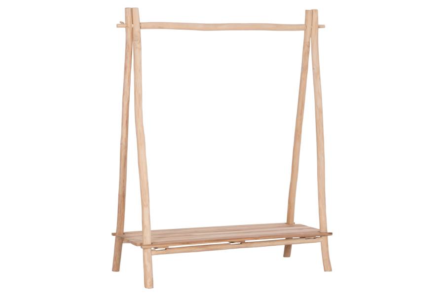 ΕΠΙΠΛΟ ΕΙΣΟΔΟΥ PERL HM9911 ΚΛΑΔΙΑ ΞΥΛΟΥ TEAK-ΦΥΣΙΚΟ 130,5x53x130Υεκ.