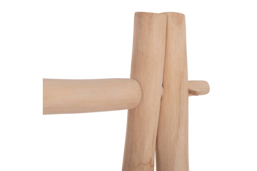 ΕΠΙΠΛΟ ΕΙΣΟΔΟΥ PERL HM9911 ΚΛΑΔΙΑ ΞΥΛΟΥ TEAK-ΦΥΣΙΚΟ 130,5x53x130Υεκ.