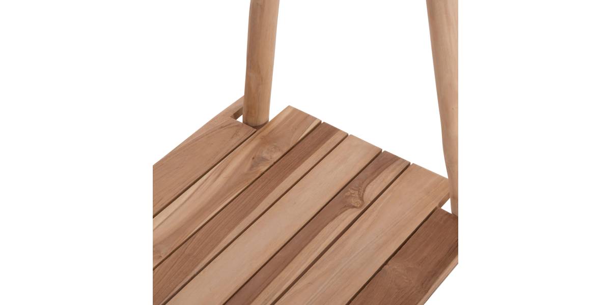 ΕΠΙΠΛΟ ΕΙΣΟΔΟΥ PERL HM9911 ΚΛΑΔΙΑ ΞΥΛΟΥ TEAK-ΦΥΣΙΚΟ 130,5x53x130Υεκ.