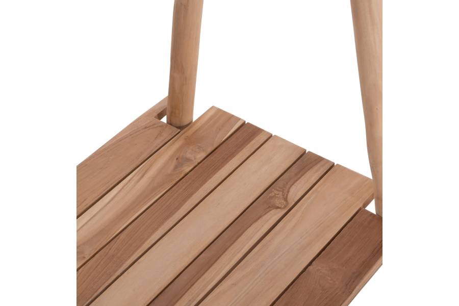 ΕΠΙΠΛΟ ΕΙΣΟΔΟΥ PERL HM9911 ΚΛΑΔΙΑ ΞΥΛΟΥ TEAK-ΦΥΣΙΚΟ 130,5x53x130Υεκ.