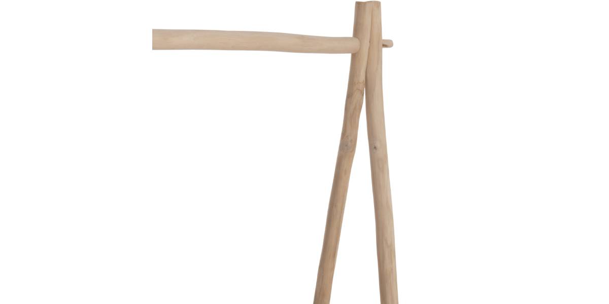 ΕΠΙΠΛΟ ΕΙΣΟΔΟΥ PERL HM9911 ΚΛΑΔΙΑ ΞΥΛΟΥ TEAK-ΦΥΣΙΚΟ 130,5x53x130Υεκ.