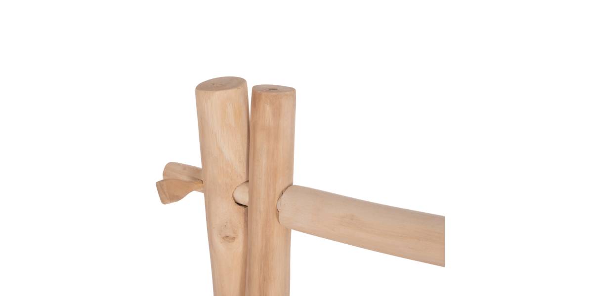 ΕΠΙΠΛΟ ΕΙΣΟΔΟΥ PERL HM9911 ΚΛΑΔΙΑ ΞΥΛΟΥ TEAK-ΦΥΣΙΚΟ 130,5x53x130Υεκ.