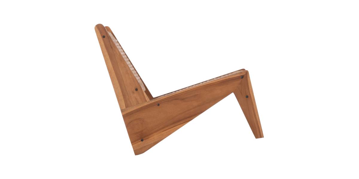 ΚΑΡΕΚΛΑ LOUNGE LUKILLA HM9913 ΞΥΛΟ TEAK ΣΕ ΦΥΣΙΚΟ--ΣΥΝΘ.ΣΧΟΙΝΙ ΜΠΕΖ 55,5x74x65Υεκ.