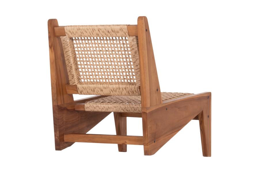 ΚΑΡΕΚΛΑ LOUNGE LUKILLA HM9913 ΞΥΛΟ TEAK ΣΕ ΦΥΣΙΚΟ--ΣΥΝΘ.ΣΧΟΙΝΙ ΜΠΕΖ 55,5x74x65Υεκ.