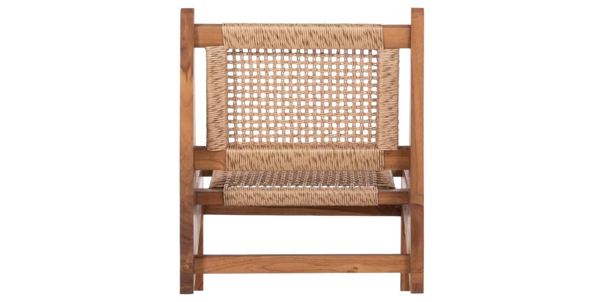 ΚΑΡΕΚΛΑ LOUNGE LUKILLA HM9913 ΞΥΛΟ TEAK ΣΕ ΦΥΣΙΚΟ--ΣΥΝΘ.ΣΧΟΙΝΙ ΜΠΕΖ 55,5x74x65Υεκ.