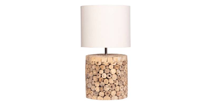 ΕΠΙΤΡΑΠΕΖΙΟ ΚΥΛΙΝΔΡΙΚΟ ΦΩΤΙΣΤΙΚΟ TWIGGY HM4427 DRIFTWOOD & ΜΠΕΖ ΚΑΠΕΛΟ Φ24.5x45Υεκ.