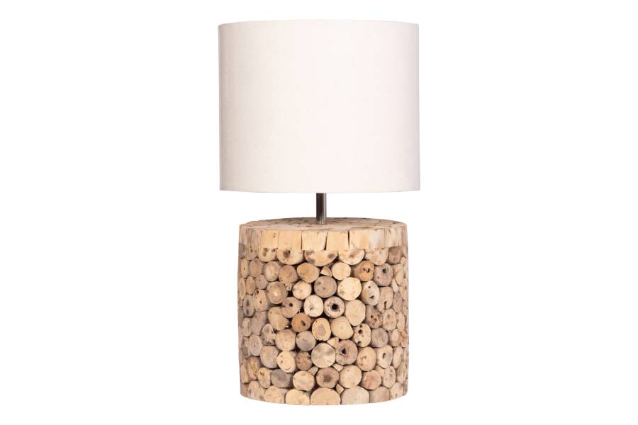 ΕΠΙΤΡΑΠΕΖΙΟ ΚΥΛΙΝΔΡΙΚΟ ΦΩΤΙΣΤΙΚΟ TWIGGY HM4427 DRIFTWOOD & ΜΠΕΖ ΚΑΠΕΛΟ Φ24.5x45Υεκ.