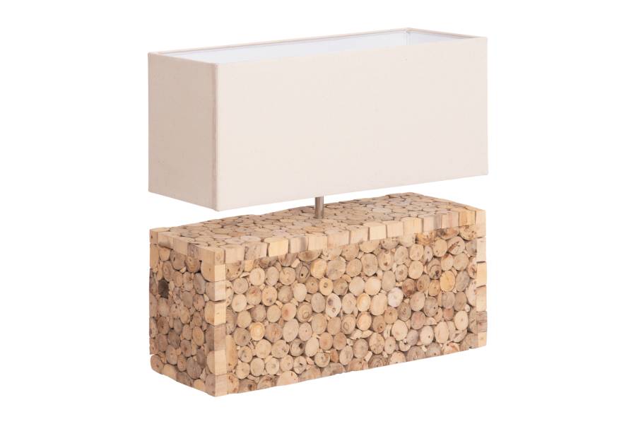 ΕΠΙΤΡΑΠΕΖΙΟ ΦΩΤΙΣΤΙΚΟ TWIGGY HM4437 DRIFTWOOD & ΛΕΥΚΟ ΚΑΠΕΛΟ 50.5x16x45.5Υεκ.