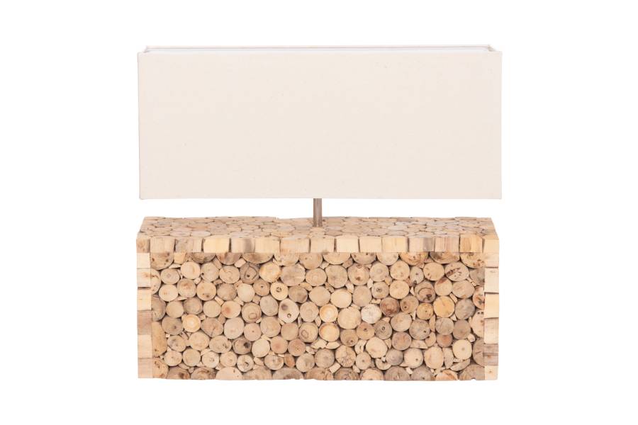 ΕΠΙΤΡΑΠΕΖΙΟ ΦΩΤΙΣΤΙΚΟ TWIGGY HM4437 DRIFTWOOD & ΛΕΥΚΟ ΚΑΠΕΛΟ 50.5x16x45.5Υεκ.