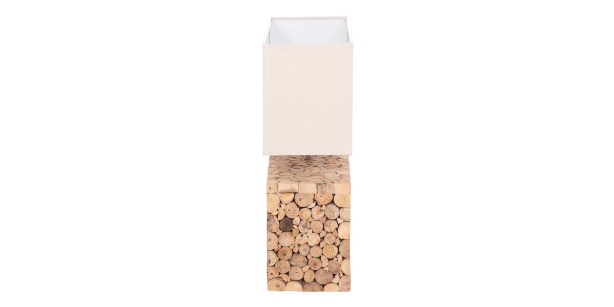 ΕΠΙΤΡΑΠΕΖΙΟ ΦΩΤΙΣΤΙΚΟ TWIGGY HM4437 DRIFTWOOD & ΛΕΥΚΟ ΚΑΠΕΛΟ 50.5x16x45.5Υεκ.