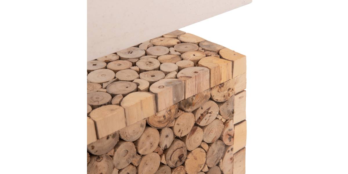 ΕΠΙΤΡΑΠΕΖΙΟ ΦΩΤΙΣΤΙΚΟ TWIGGY HM4437 DRIFTWOOD & ΛΕΥΚΟ ΚΑΠΕΛΟ 50.5x16x45.5Υεκ.