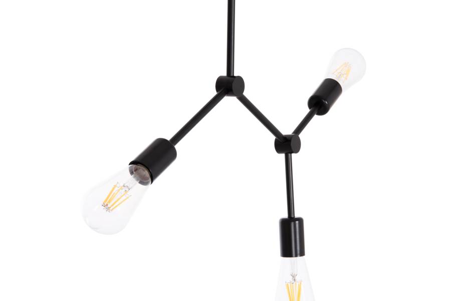 ΦΩΤΙΣΤΙΚΟ ΟΡΟΦΗΣ 3-ΦΩΤΟ LIGHTY HM7404.11 ΜΕΤΑΛΛΟ ΣΕ ΜΑΥΡΟ 52x5x48Υεκ.