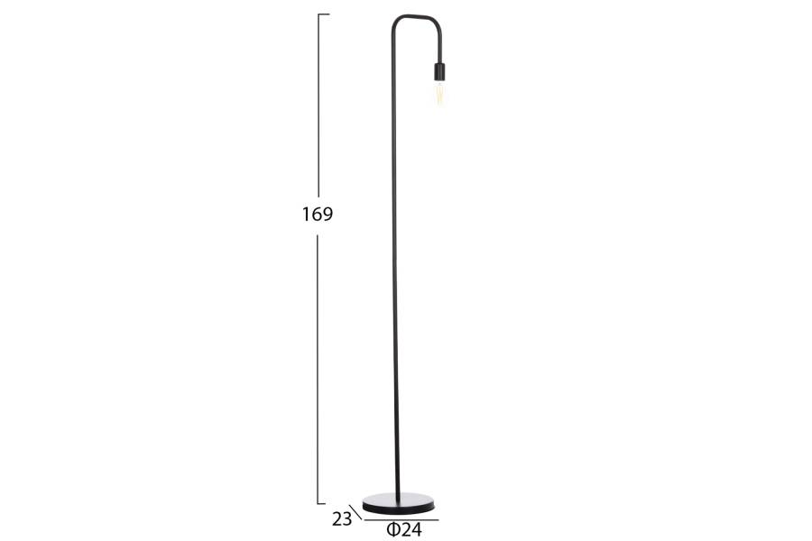 ΦΩΤΙΣΤΙΚΟ ΔΑΠΕΔΟΥ KRAMER HM7535.11 ΜΕΤΑΛΛΟ ΣΕ ΜΑΥΡΟ 23x169Υεκ.