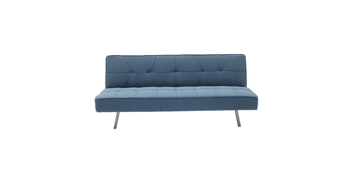 Καναπές-κρεβάτι Travis pakoworld 3θέσιος με ύφασμα ανοικτό μπλε 175x83x74εκ