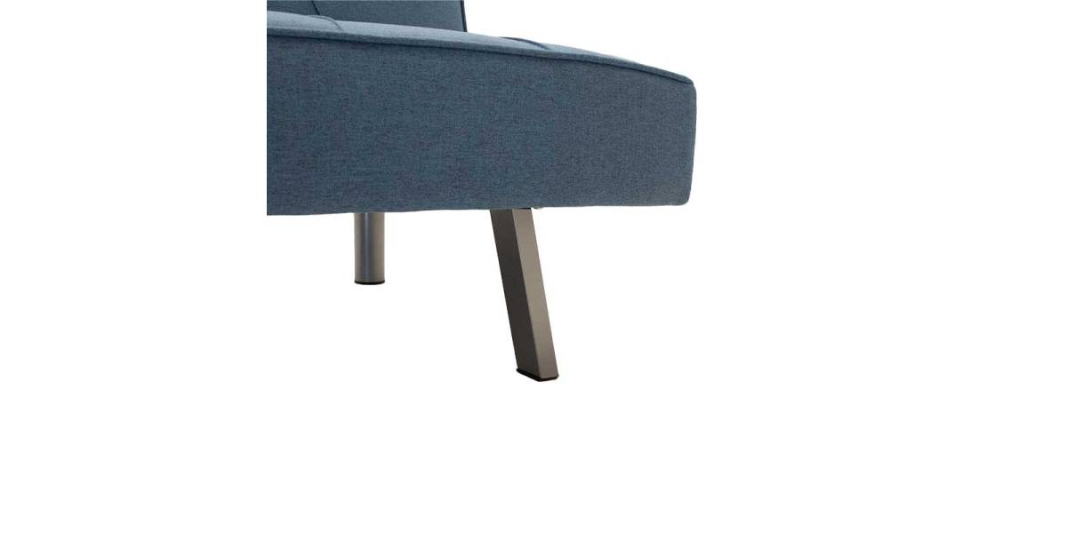 Καναπές-κρεβάτι Travis pakoworld 3θέσιος με ύφασμα ανοικτό μπλε 175x83x74εκ