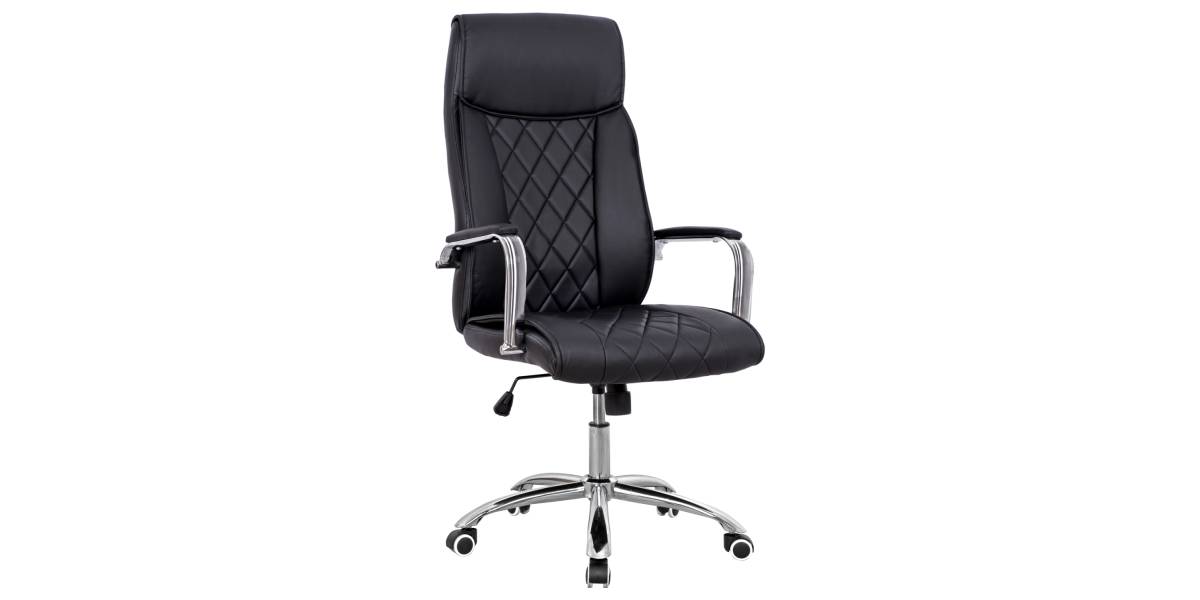ΚΑΡΕΚΛΑ ΓΡΑΦΕΙΟΥ SHAILA HM1104.01 ΣΕ ΧΡΩΜΑ ΜΑΥΡΟ 64x68x(116-123)cm