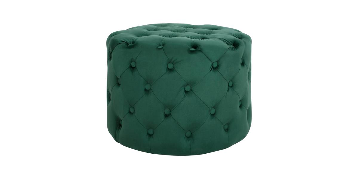 ΣΚΑΜΠΟ KASSIE ΚΥΠΑΡΙΣΣΙ ΒΕΛΟΥΔΟ ΤΥΠΟΥ CHESTERFIELD HM8406.03 Φ60x43Υ εκ.