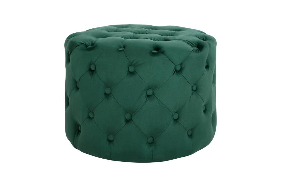 ΣΚΑΜΠΟ KASSIE ΚΥΠΑΡΙΣΣΙ ΒΕΛΟΥΔΟ ΤΥΠΟΥ CHESTERFIELD HM8406.03 Φ60x43Υ εκ.