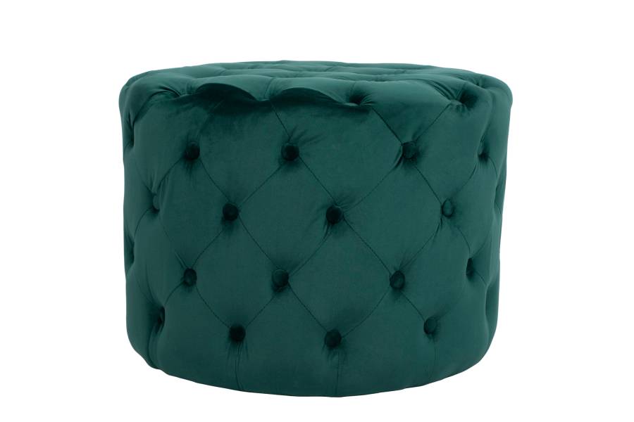 ΣΚΑΜΠΟ KASSIE ΚΥΠΑΡΙΣΣΙ ΒΕΛΟΥΔΟ ΤΥΠΟΥ CHESTERFIELD HM8406.03 Φ60x43Υ εκ.