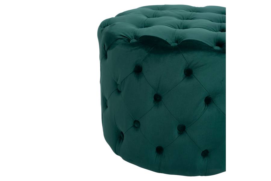 ΣΚΑΜΠΟ KASSIE ΚΥΠΑΡΙΣΣΙ ΒΕΛΟΥΔΟ ΤΥΠΟΥ CHESTERFIELD HM8406.03 Φ60x43Υ εκ.