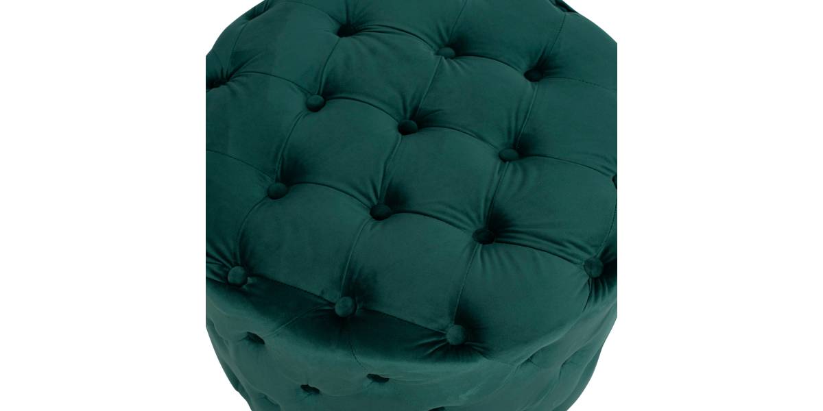 ΣΚΑΜΠΟ KASSIE ΚΥΠΑΡΙΣΣΙ ΒΕΛΟΥΔΟ ΤΥΠΟΥ CHESTERFIELD HM8406.03 Φ60x43Υ εκ.