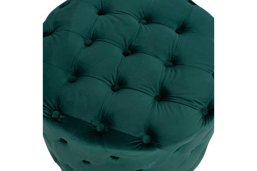 ΣΚΑΜΠΟ KASSIE ΚΥΠΑΡΙΣΣΙ ΒΕΛΟΥΔΟ ΤΥΠΟΥ CHESTERFIELD HM8406.03 Φ60x43Υ εκ.