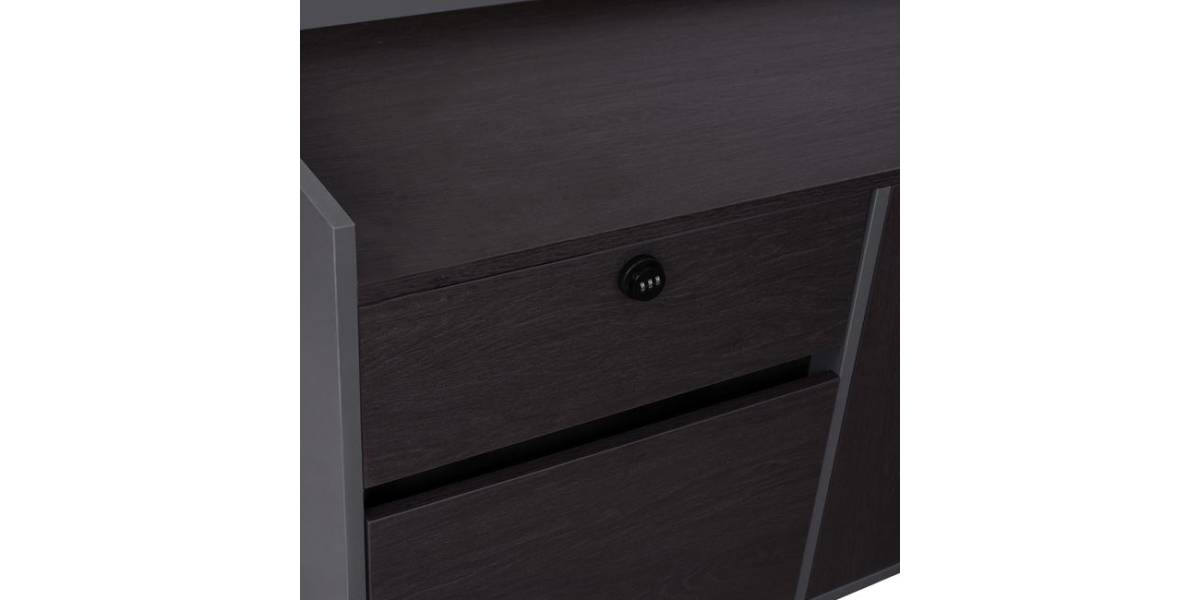 ΓΡΑΦΕΙΟ ΕΠΑΓΓΕΛΜΑΤΙΚΟ ΑΡΙΣΤΕΡΗ ΓΩΝΙΑ ROSEWOOD HM2084L 220X180X76Υεκ.