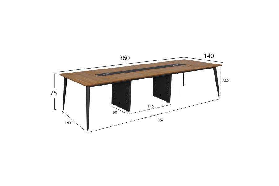 ΓΡΑΦΕΙΟ ΕΠΑΓΓΕΛΜΑΤΙΚΟ ΣΥΝΕΔΡΙΑΣΕΩΝ SUPREME HM2377 360X140X75Υ εκ.