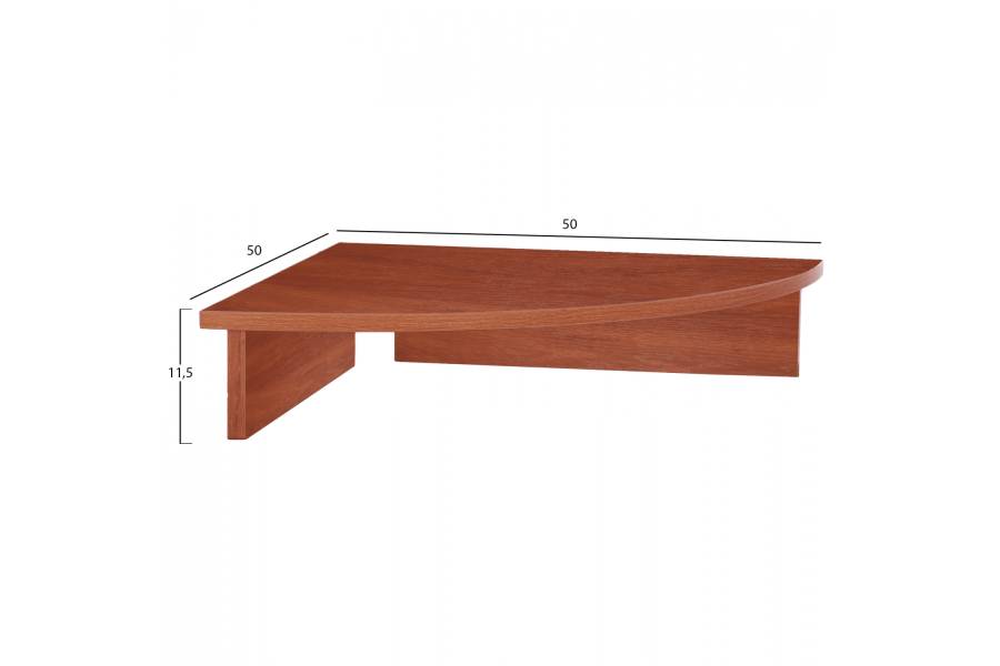 ΒΑΣΗ ΟΘΟΝΗΣ DEVON ΓΡΑΦΕΙΟΥ ΤΡΙΓΩΝΗ APPLE WOOD HM2451.04 50x50x11.6Υεκ.