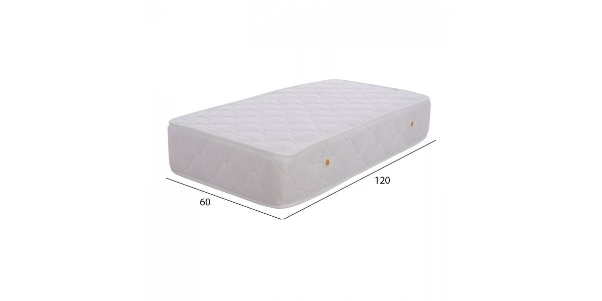 ΣΤΡΩΜΑ BABYCLOUD HM642.01 BONELL SPRING 60X120 ΛΕΥΚΟ