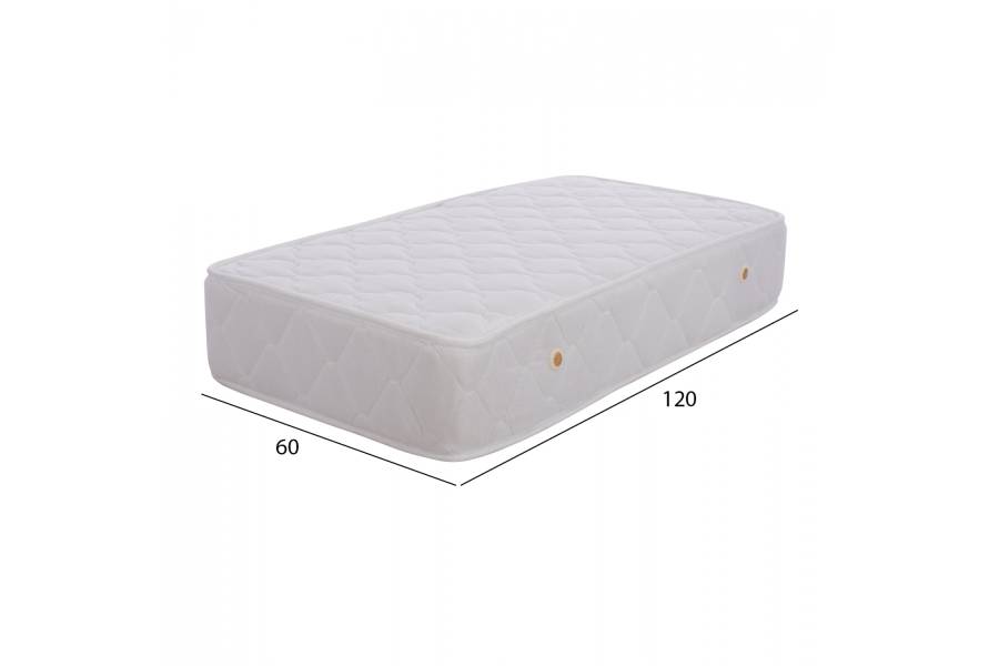 ΣΤΡΩΜΑ BABYCLOUD HM642.01 BONELL SPRING 60X120 ΛΕΥΚΟ