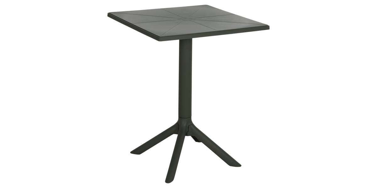 ΤΡΑΠΕΖΙ ΠΟΛΥΠΡΟΠΥΛΕΝΙΟΥ ΤΕΤΡΑΓΩΝΟ TERRIN HM6125.15 DARK OLIVE 60x60x75Υεκ.
