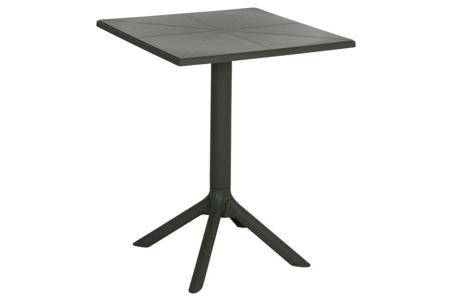ΤΡΑΠΕΖΙ ΠΟΛΥΠΡΟΠΥΛΕΝΙΟΥ ΤΕΤΡΑΓΩΝΟ TERRIN HM6125.15 DARK OLIVE 60x60x75Υεκ.