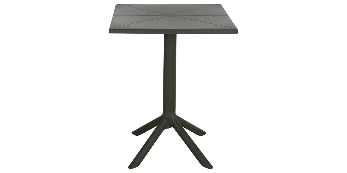 ΤΡΑΠΕΖΙ ΠΟΛΥΠΡΟΠΥΛΕΝΙΟΥ ΤΕΤΡΑΓΩΝΟ TERRIN HM6125.15 DARK OLIVE 60x60x75Υεκ.